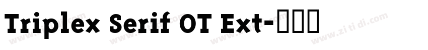 Triplex Serif OT Ext字体转换